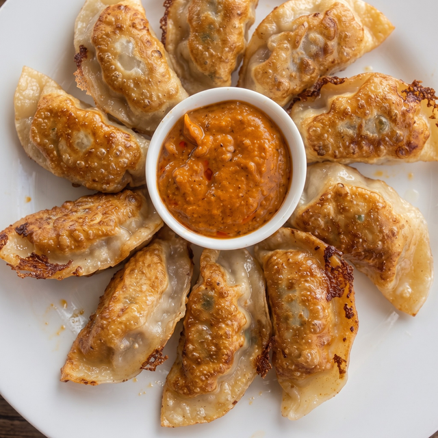 Fried Chicken Momos.